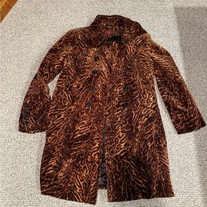 Leopard Print Teddy Jacket